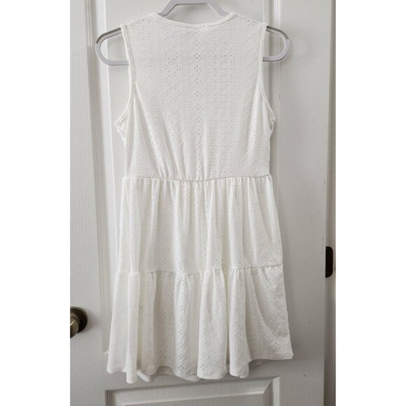 Myth Women's Sleeveless Sweet Solid Summer White Dress Size L - Picture 6 of 15